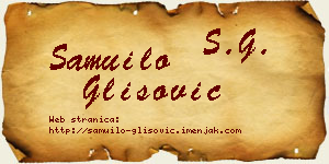 Samuilo Glišović vizit kartica